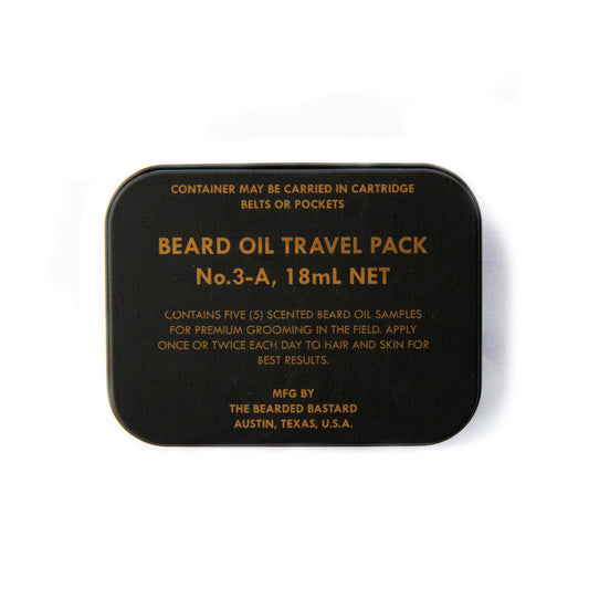 Vintage Premium Beard Oil Travel Tin